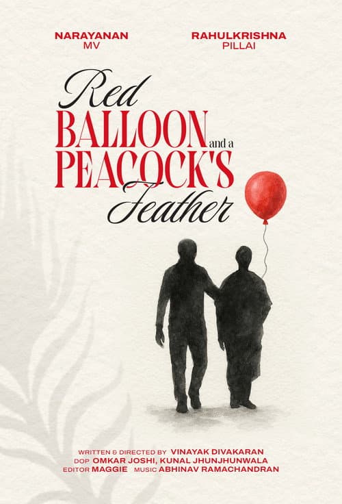 Red Balloon and a Peacock's Feather